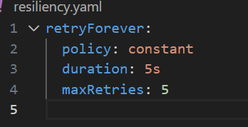 Resiliency configuration